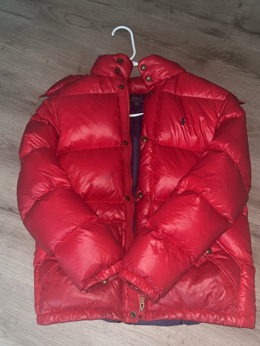 Polo by Ralph Lauren Bright Red Quilted Puffer Jacket